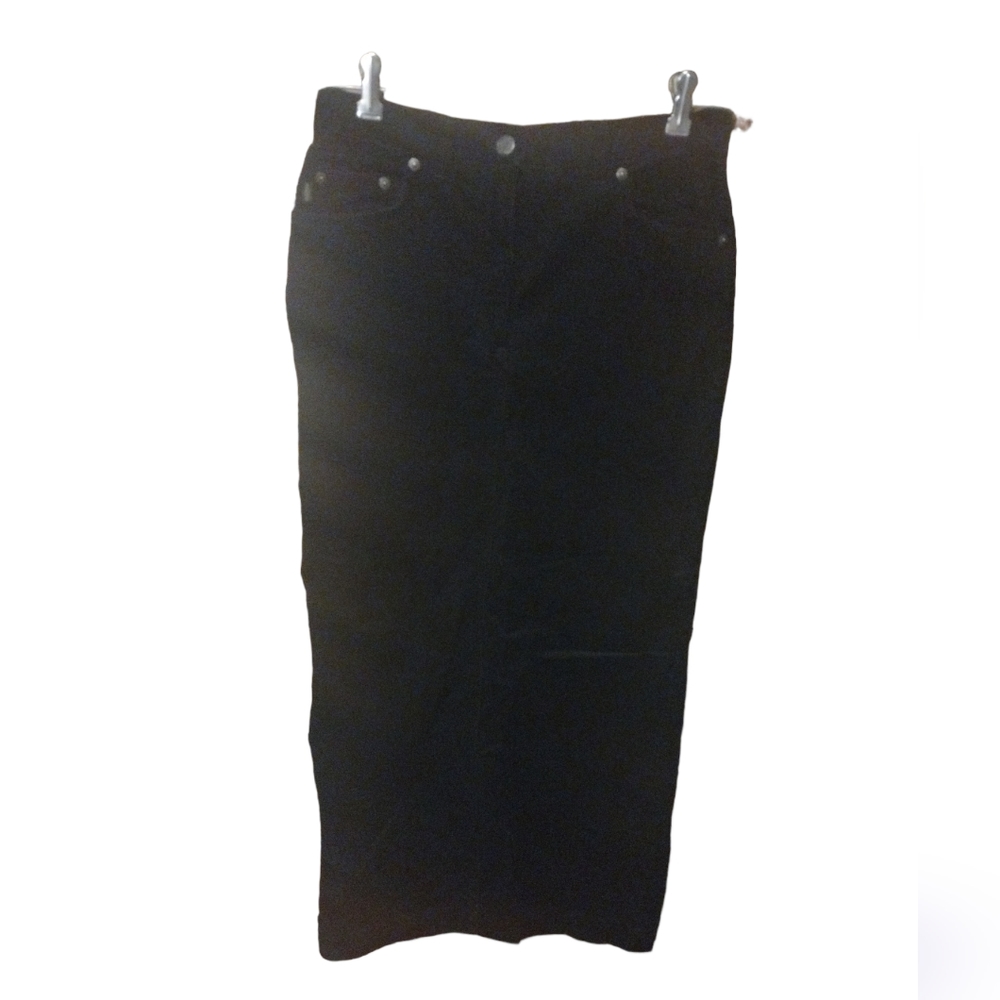 Lauren Jeans Co. Ralph Lauren Black Corduroy Skirt